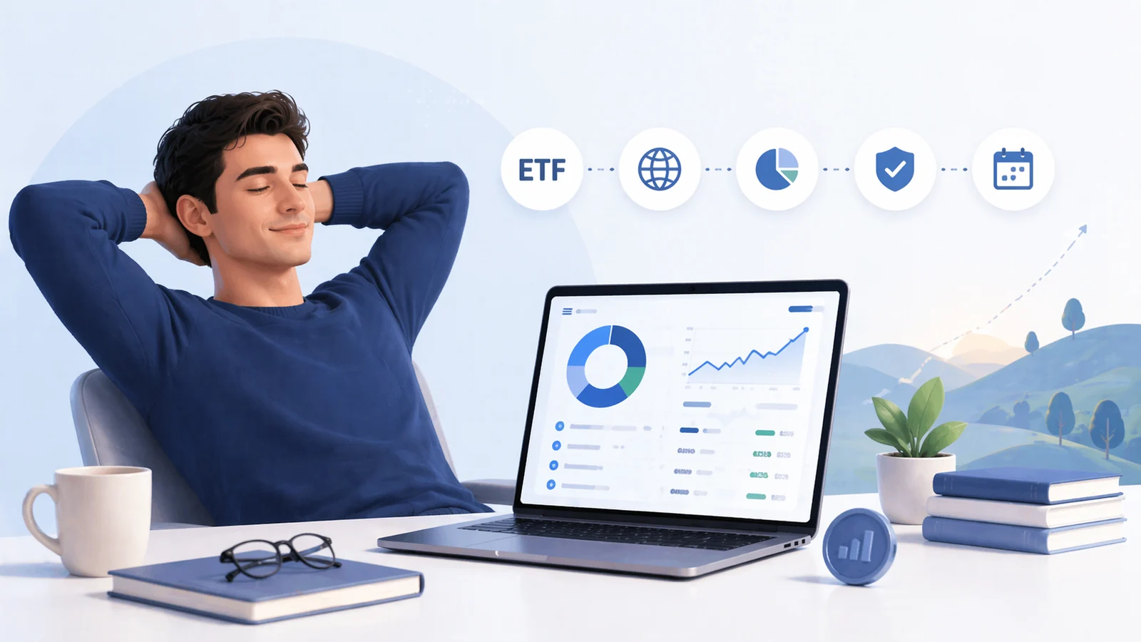 Imagen destacada de la guía Broker para cartera pasiva a largo plazo