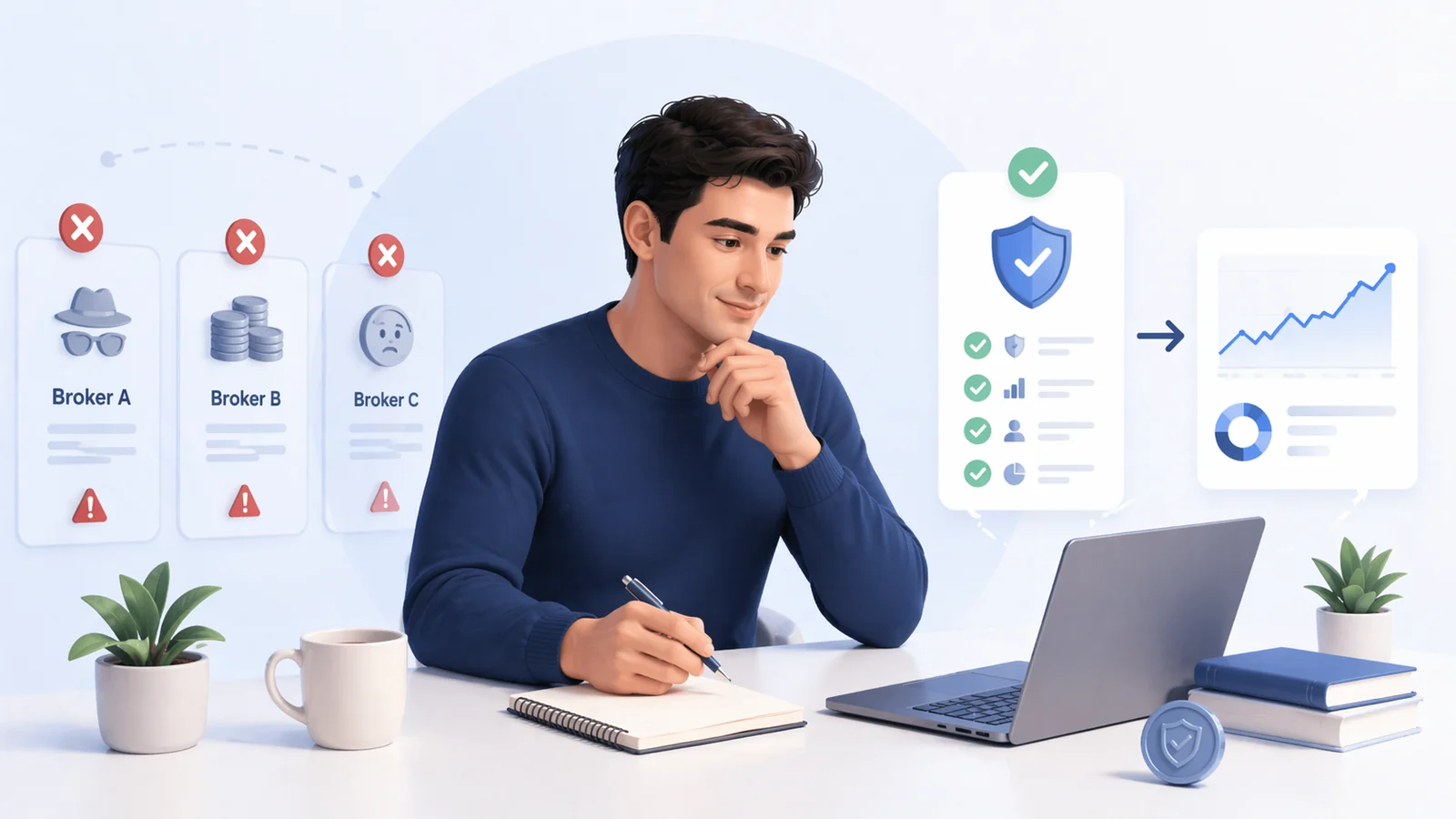 Imagen destacada de la guía Errores comunes al invertir por dividendos con un broker